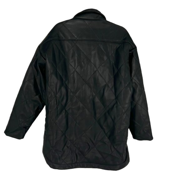 NWT Apparis Stevie Noir Quilted Vegan Leather Jacket - Picture 3 of 8